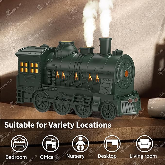 Diffuserlove Essential Oil Diffuser 300ML Train Cool Mist Humidifier Quiet - Image 5