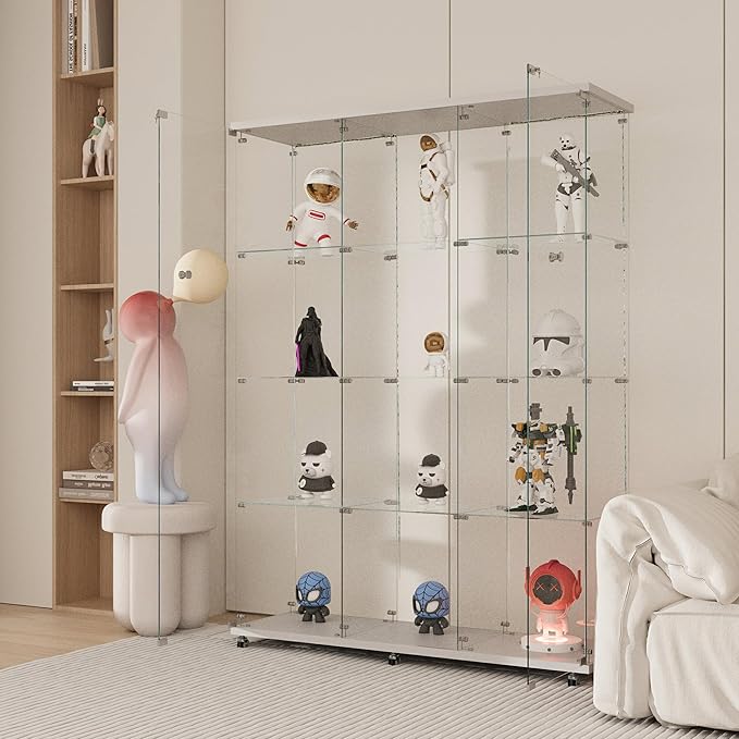 Yoluckea 4-Tier Glass Display Cabinet Extra Large - Image 7