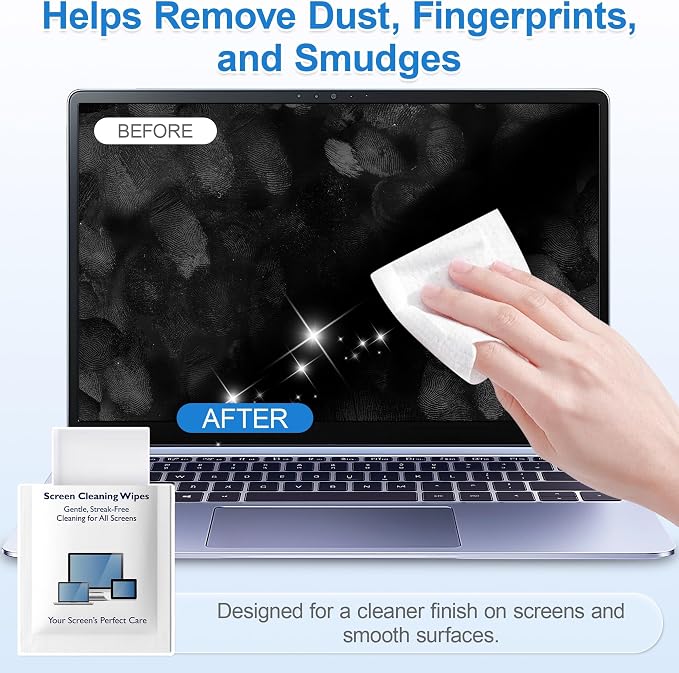 Screen Cleaner Wipes, Car Screen and More, Quick-Dry No Residue Wipes - Image 6