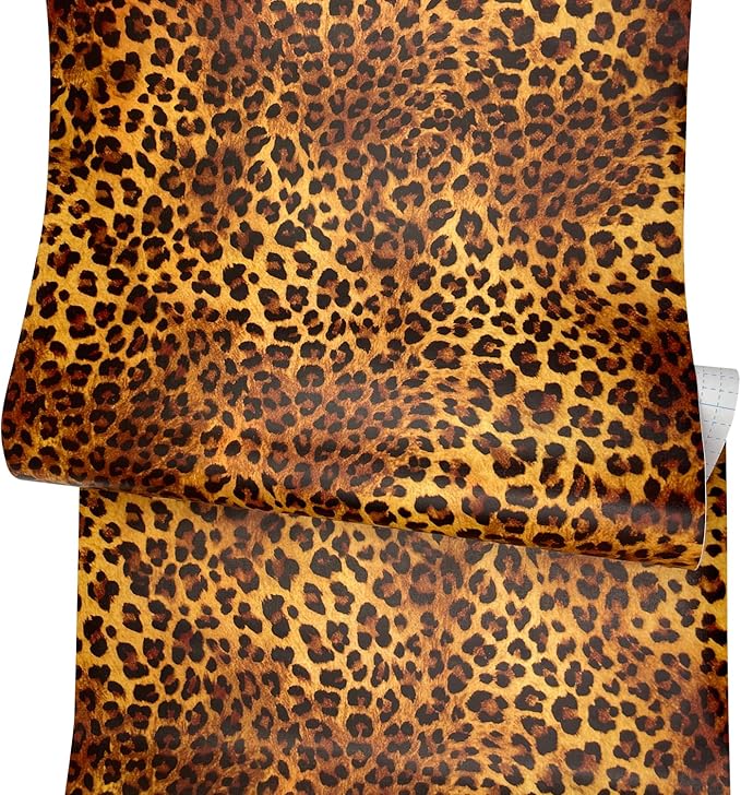 Sexy Leopard Print Self-Adhesive Shelf Drawer Liner Moisture Proof PVC Mat - Image 8