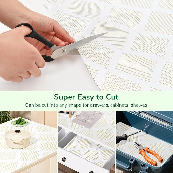 Drawer and Shelf Liner for Kitchen 11.8in x 20FT, Non-Slip Non-Adhesive Cabinet - Image 6