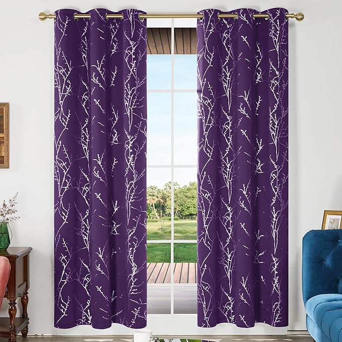 Deconovo Blackout Curtain, Thermal Insulated Soundproof Grommet Drapes - Image 2