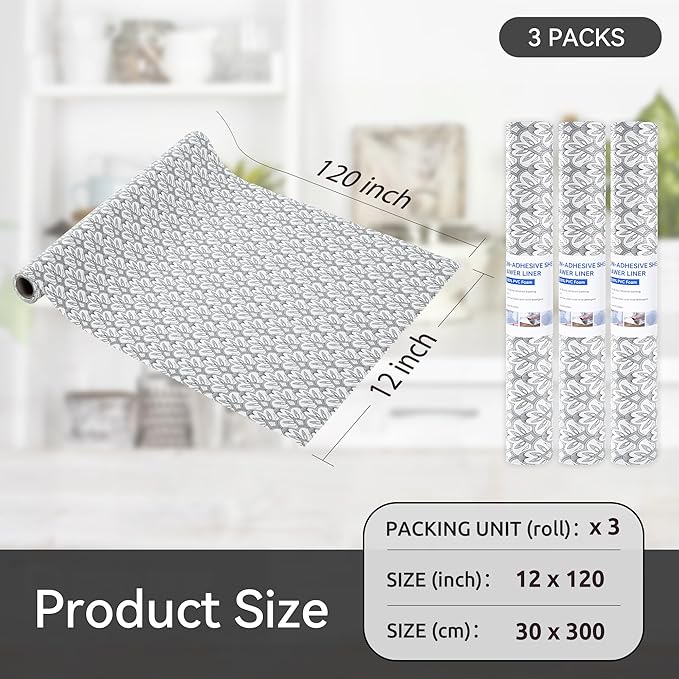 FIFTY FEET 12"x120" Non-Adhesive Shelf Liner - Image 5