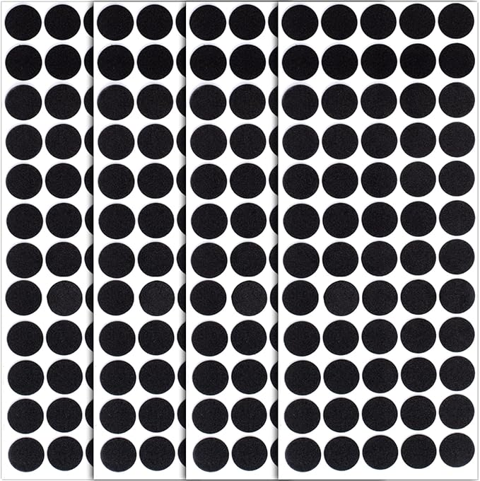 240 Pcs Small Felt Furniture Pads, Self-Adhesive EVA Foam Dot Circles, Round by Unknown