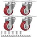 Finnhomy Swivel Casters Wheels Set of 4 Heavy Duty Plate Casters 2 Inch Premium by Finnhomy