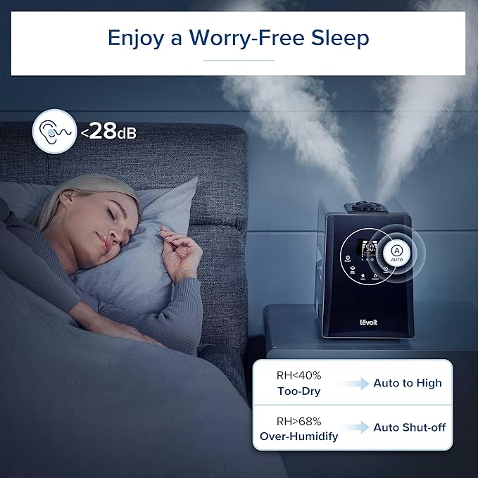LEVOIT LV600HH 6L Warm and Cool Mist Ultrasonic Humidifier, Rapid Humidification - Image 5
