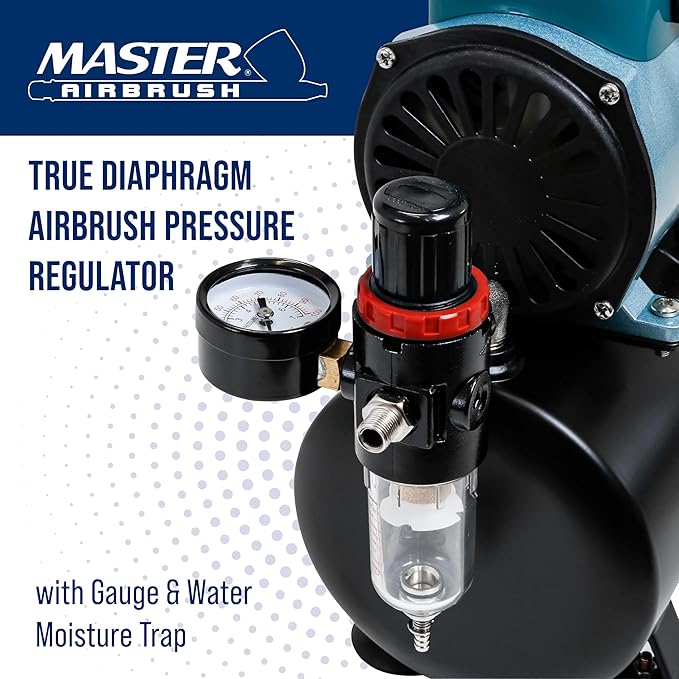 Master Airbrush True Diaphragm Airbrush Pressure Regulator - Image 2