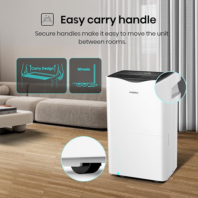 Mora Mora by Hisense 50 Pint Dehumidifier, - Image 7