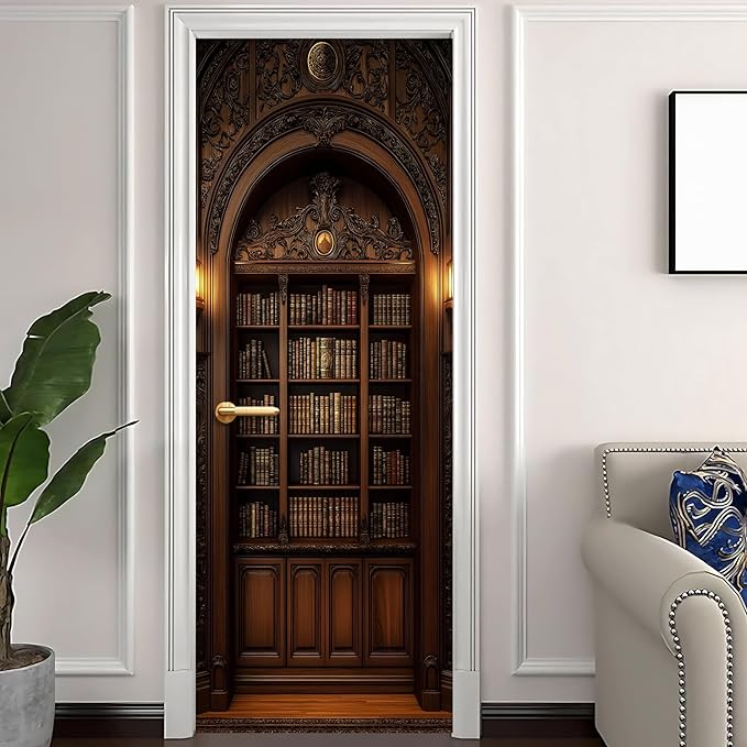 3D Door Decals Stickers Peel Stick Wall Murals Vinyl Wallpaper Self-Adhesive - Image 2