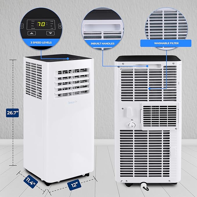 SereneLife Small Air Conditioner Portable 8, 000 BTU - Image 7