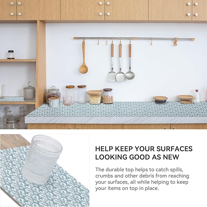 12" W x 120" L Floral Drawer and Shelf Liner - Image 3