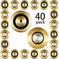 Hotop 40 Pieces Brass Misting Nozzle, Low Pressure Atomizing Mist Nozzle by HOTOP