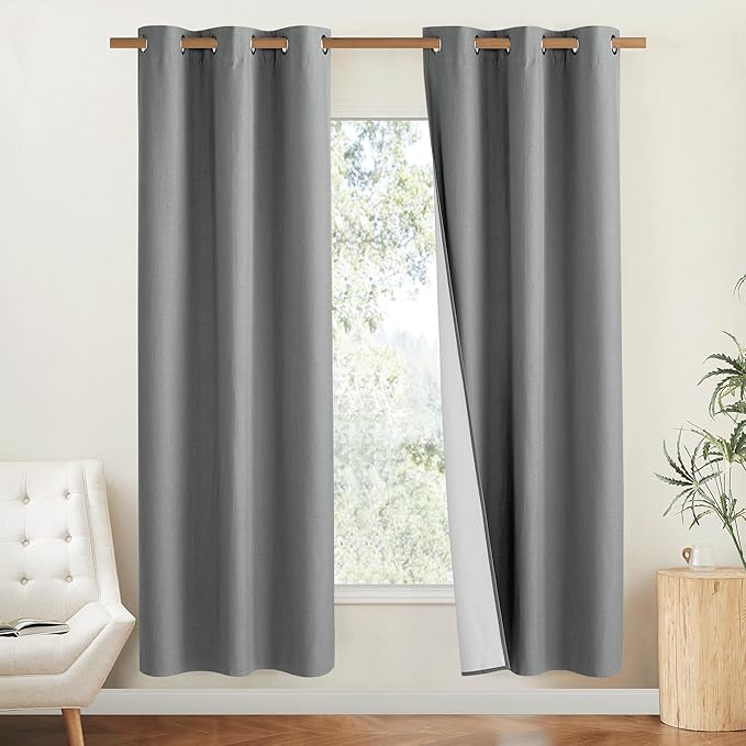NICETOWN Linen Blackout Curtains by NICETOWN