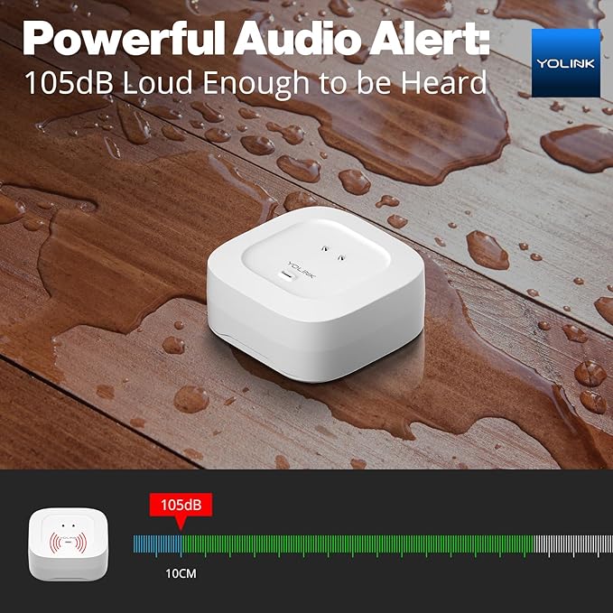 Water Leak Sensor 4 with 105dB Audio Alarm 3-Pack, Email & Push Notifications - Image 6