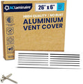 26x6 Inch Air Return Vent Cover Decorative – Premium Aluminum AC Vent Cover by LAMINAIRE