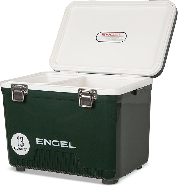 ENGEL 13qt Leak-Proof, Air Tight, Drybox Cooler and Small Hard Shell Lunchbox by ENGEL