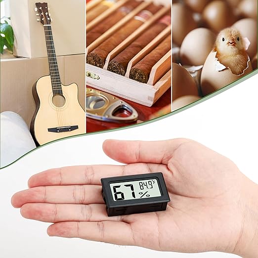 Indoor Hygrometer Thermometers 3 Pack Humidity Meters Gauge Mini Digital - Image 6