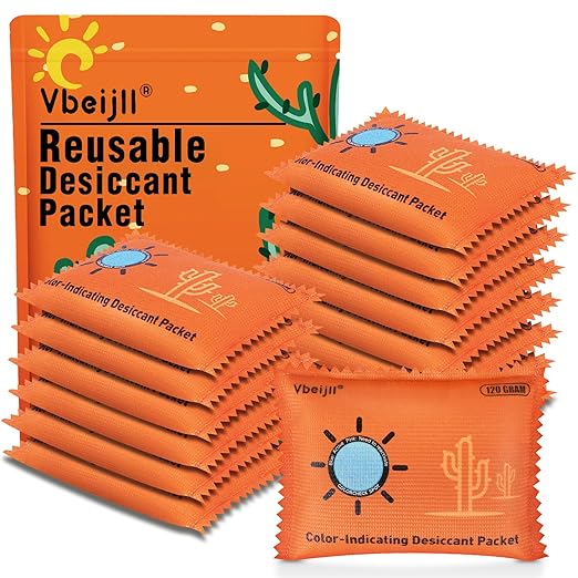 120 Gram Color-Indicating Desiccant Packs by Vbeijll