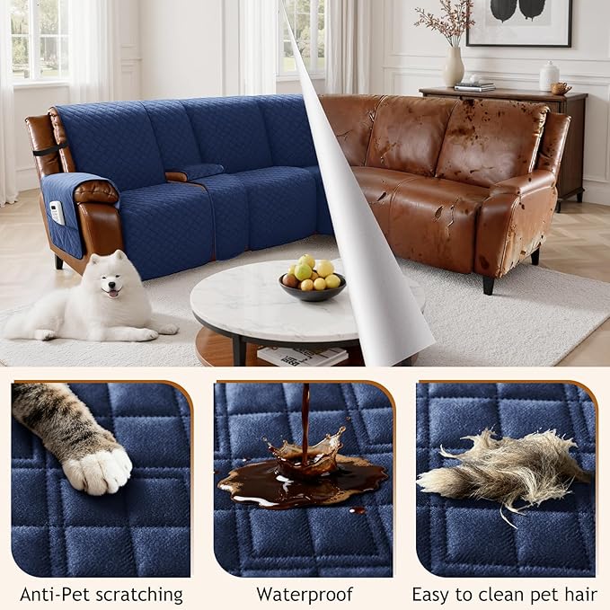 Arfntevss Waterproof Recliner Sectional Couch Covers - Image 6