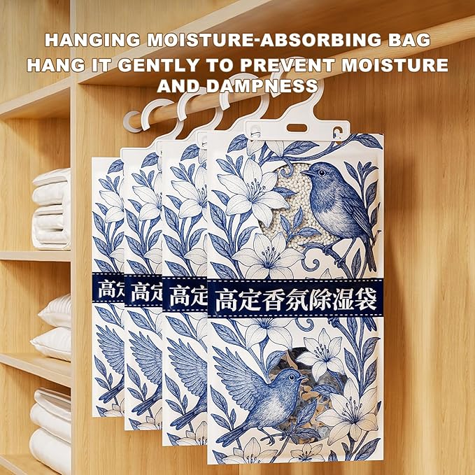Moisture Absorber Bags for Closet, 10/20 Pack, Hanging Dehumidification Bag for - Image 2