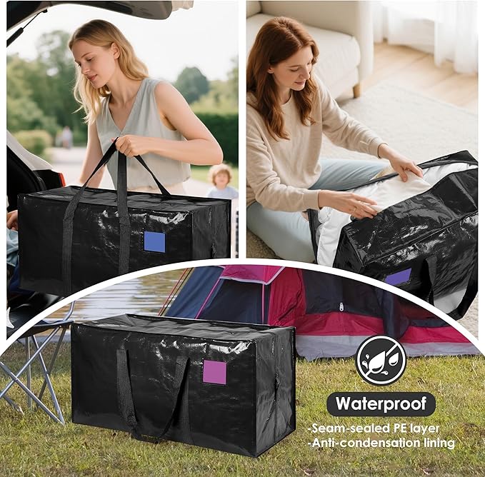 6 Pack Extra Large Heavy Duty Moving Bags - Image 8