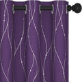 Deconovo Short Purple Curtains, 38 x 45 Inches Long, Thermal Insulated Panel by Deconovo