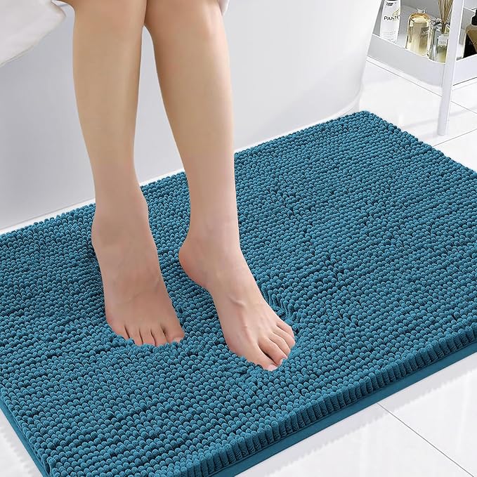 Smiry Luxury Chenille Bathroom Rugs 36x24, Extra Soft and Absorbent Shaggy Bath by Smiry