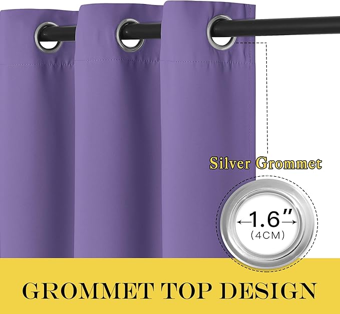 NICETOWN Door Curtain for Closet Doors 80 Inches Long 1 Panel, Room Divider - Image 5