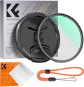 K&F CONCEPT 40.5mm Black Diffusion 1/8 Filter + Lens Cap, Mist Cinematic Effect by KFCONCEPT