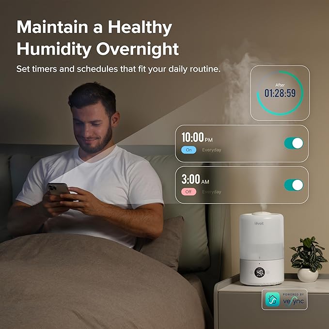 LEVOIT Smart Cool Mist Top Fill Humidifiers - Image 4