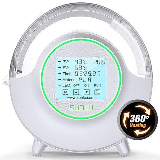 SUNLU Official Filament Dryer S2 Plus, 70℃ Max Temperature, Built-in by SUNLU
