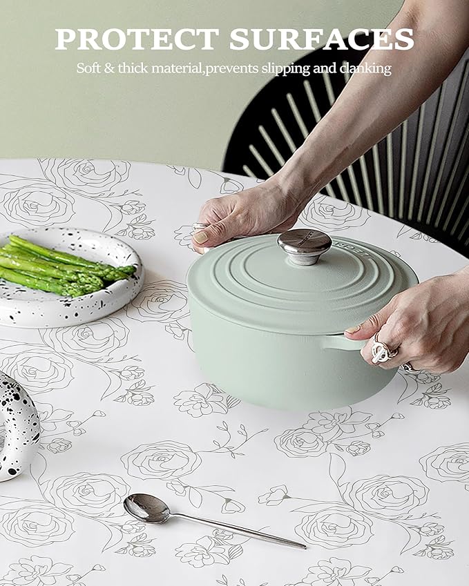 Floral Drawer Liner for Kitchen Cabinet 12 in x 30FT, Non-Adhesive Shelf Liner - Image 2