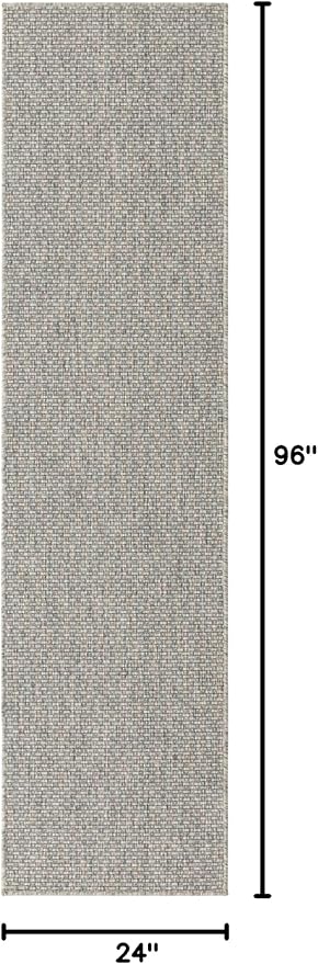 Unique Loom Collection Casual Transitional Solid Heathered Indoor/Outdoor - Image 2