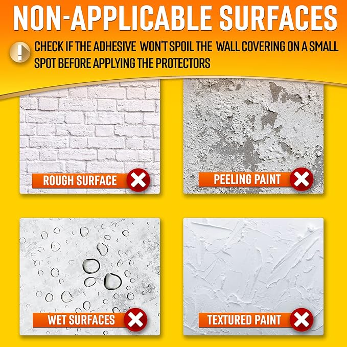 Wall Protector Sheets for Painted Wall. Clear Plastic Adhesive Film Stickers - Image 6