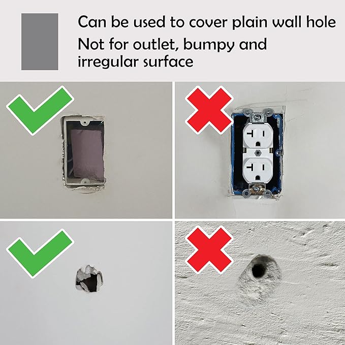 Rubber Bond Self-Adhesive Rubber Wall Outlet Cover Plate 5 Pack - Image 7