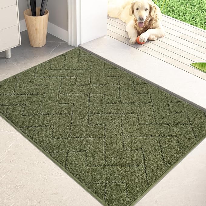 PURRUGS Dirt Trapping Door Mat 20" x 31.5", Non-Slip Machine Washable Entry Rug by PURRUGS