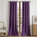 BULBUL Violet Velvet Curtains 84 inches Luxury Elegant Purple Living Room by ModernShinyVelvetCurtains