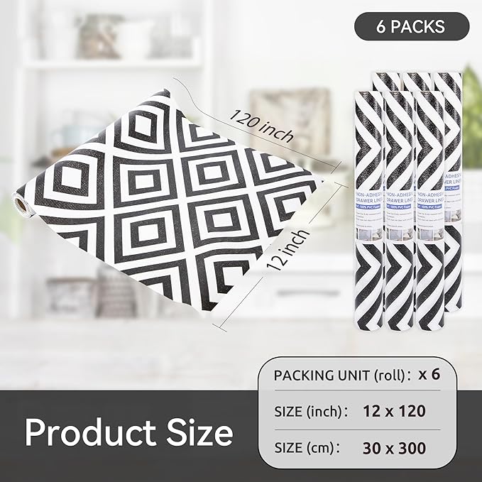 FIFTY FEET 12"x120" Non-Adhesive Shelf Liner - Image 5