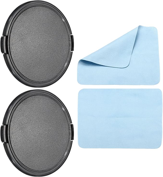 PATIKIL Camera Lens Cap, 2 Pack Sides Pinch Front Lens Cover by PATIKIL