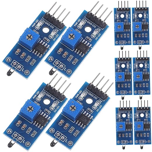 DOITOOL 20pcs Pin Thermosensitive Relay Modules Photoresistor Module Detection - Image 5