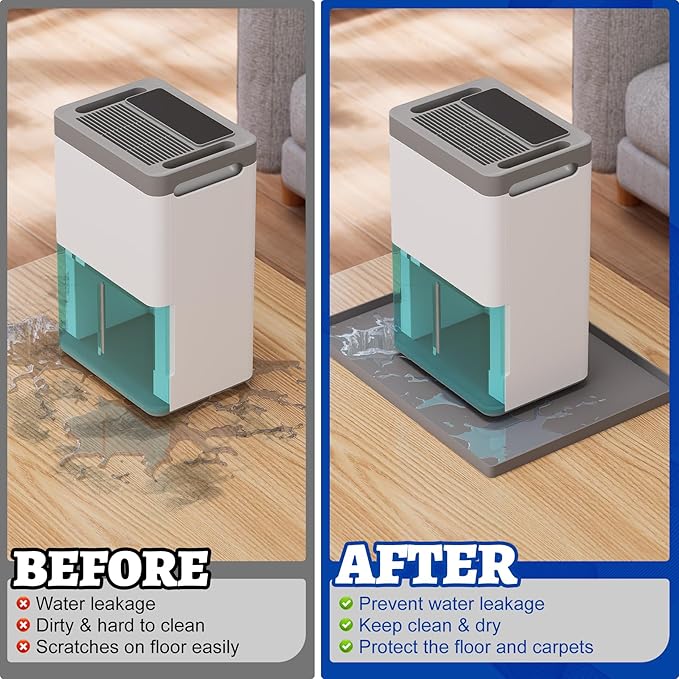 Dehumidifier Mat for Home Dehumidifiers, Mini Dehumidifier Drain Pan Prevent - Image 7