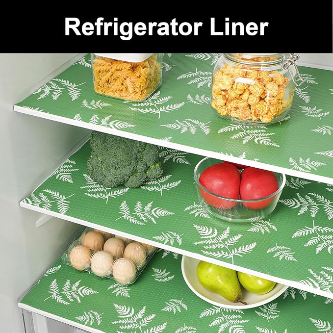 Cooyes Shelf Liners for Kitchen Cabinets Refrigerator Liners Waterproof & - Image 5