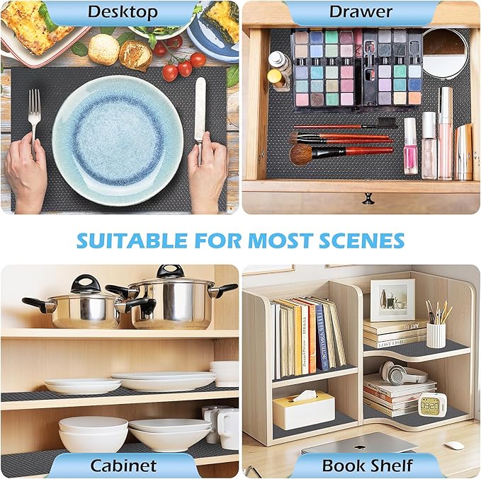 Drawer Liners, Waterproof Shelf Liner, Anti-Slip Non-Adhesive BPA Free Kitchen - Image 5