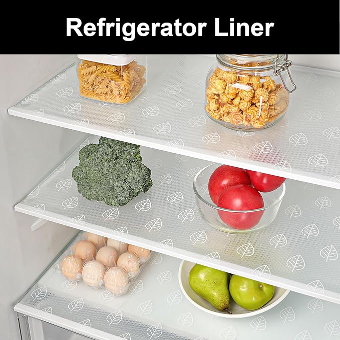 Cooyes Shelf Liners for Kitchen Cabinets Refrigerator Liners Waterproof & - Image 3