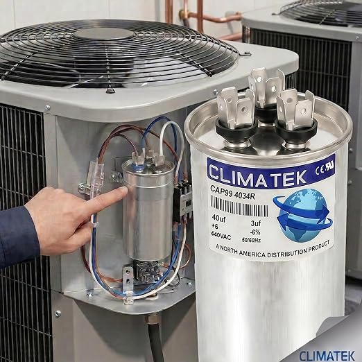 ClimaTek 40 + 3 MFD 370/440 Volt Dual Run Capacitor CAP99-4034R | 40/3 VAC | - Image 4