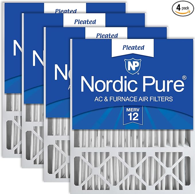 Nordic Pure 16x25x5 Honeywell/Lennox Replacement MERV 12 Air Filters 4 Pack by NordicPure