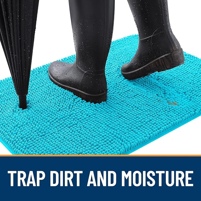 OLANLY Dog Door Mat for Muddy Paws 36x24, Absorbs Moisture and Dirt, Absorbent - Image 2