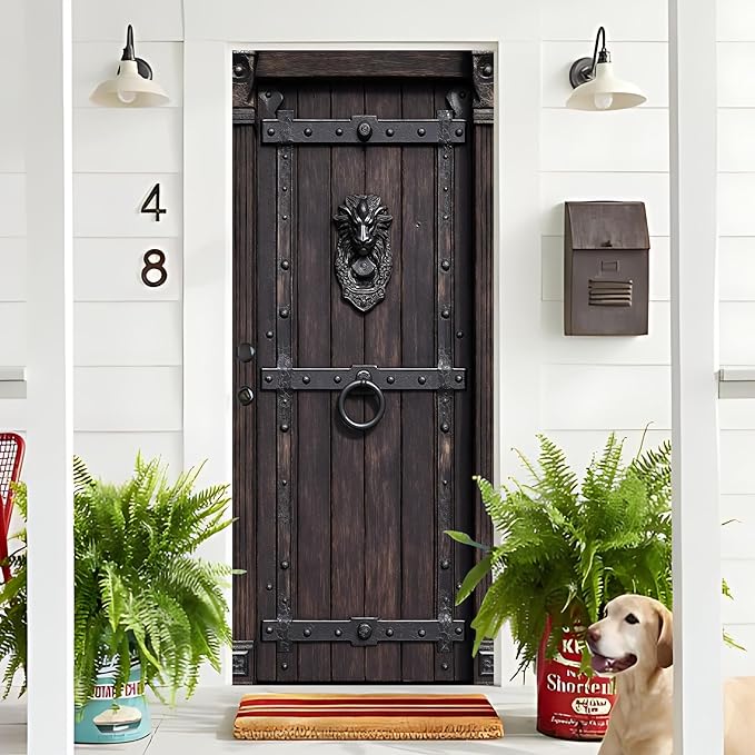 3D Door Decals Stickers Peel Stick Wall Murals Vinyl Wallpaper Self-Adhesive - Image 4