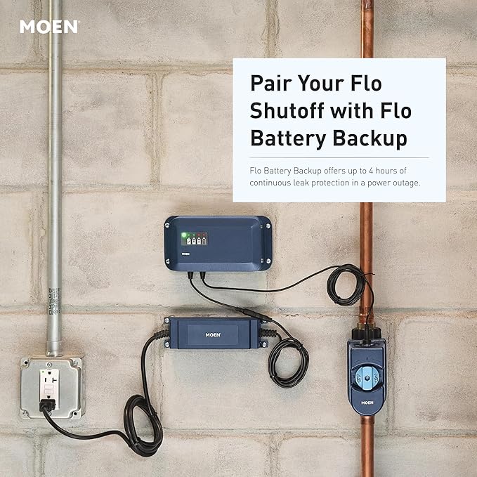 Moen Flo Smart Water Monitor and Automatic Shutoff Sensor, Wi-Fi Water Leak - Image 15