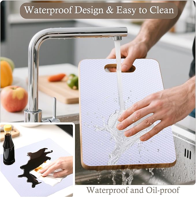 Cabinet Shelf Liner 11 Inch Wide X 20 Ft Non-Slip Kitchen Drawer Liners - Image 2